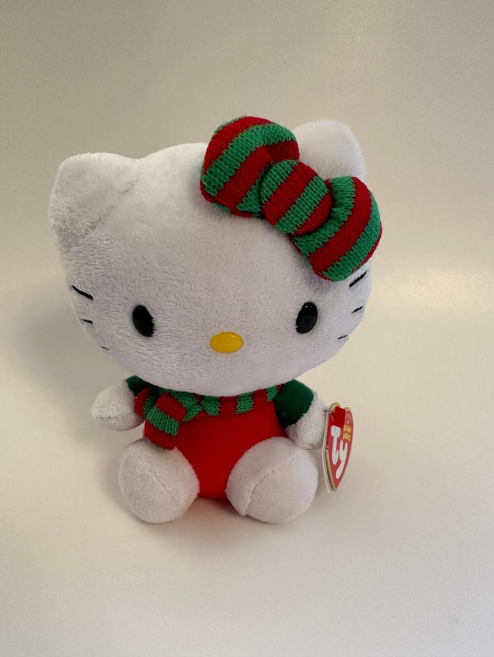TY Beanie Baby Vintage “Hello Kitty” the Christmas Hello Kitty Plush (5.5 inch)